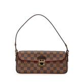 ルイ ヴィトン ダミエ ラヴェッロPM ハンドバッグ ショルダーバッグ N60007 ブラウン PVC レザー レディース LOUIS VUITTON 【中古】